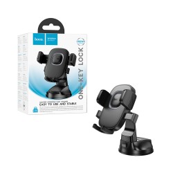 Suporte de Telefone para Carro Console Central Hoco H76 Crown Para Painel Preto